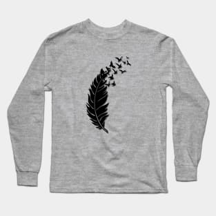 Feather and Birds Long Sleeve T-Shirt